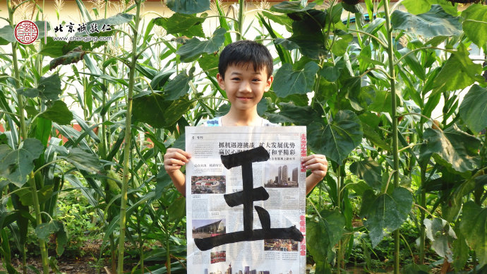 蔣同學，11歲，習書30天，書法習作展示
