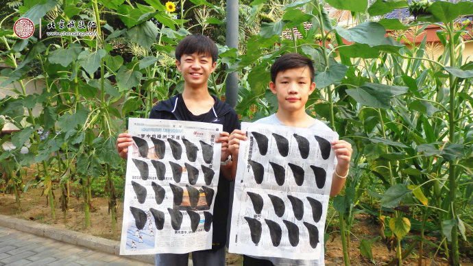 程同學（兄弟），15歲，習書第一天習作