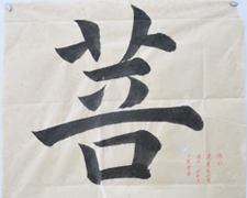 張同學書法學習相冊:菩