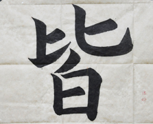 張同學書法學習相冊:皆